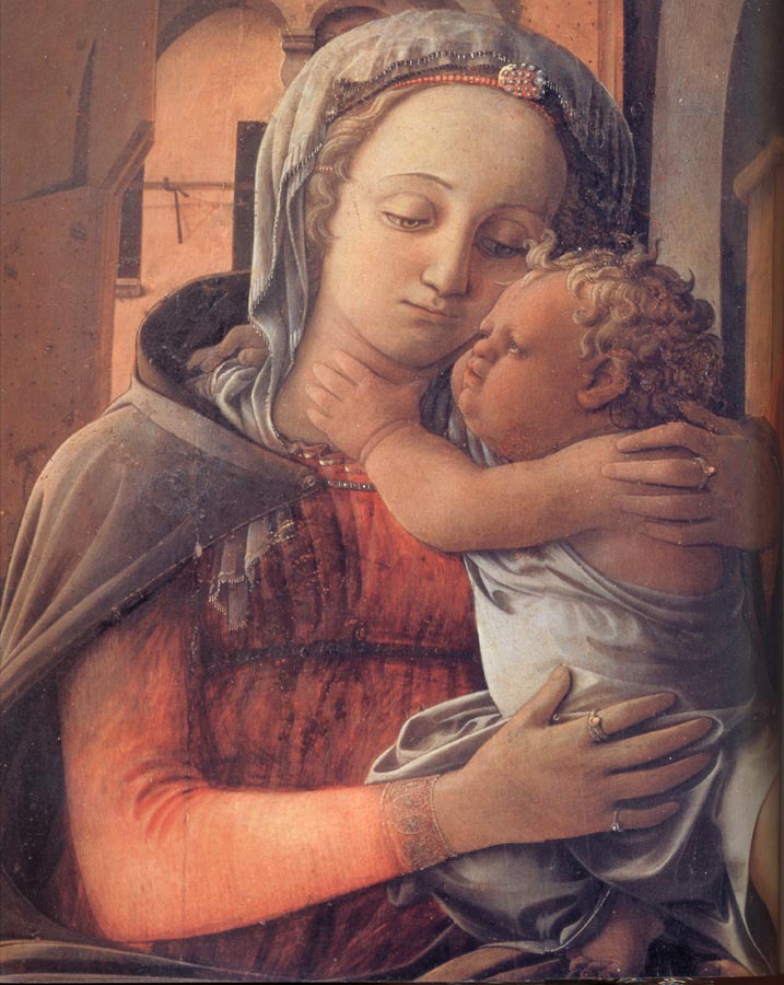 Details of Madonna and Child Enthroned